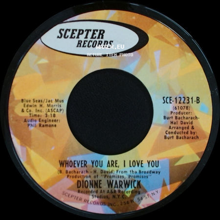 Dionne Warwick - Whoever You Are, I Love You / Promises, Promises side A