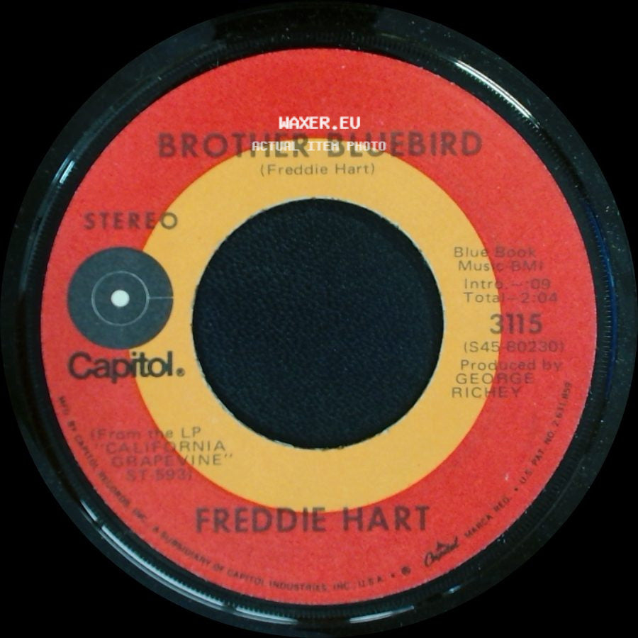 Freddie Hart - Brother Bluebird / Easy Loving side A