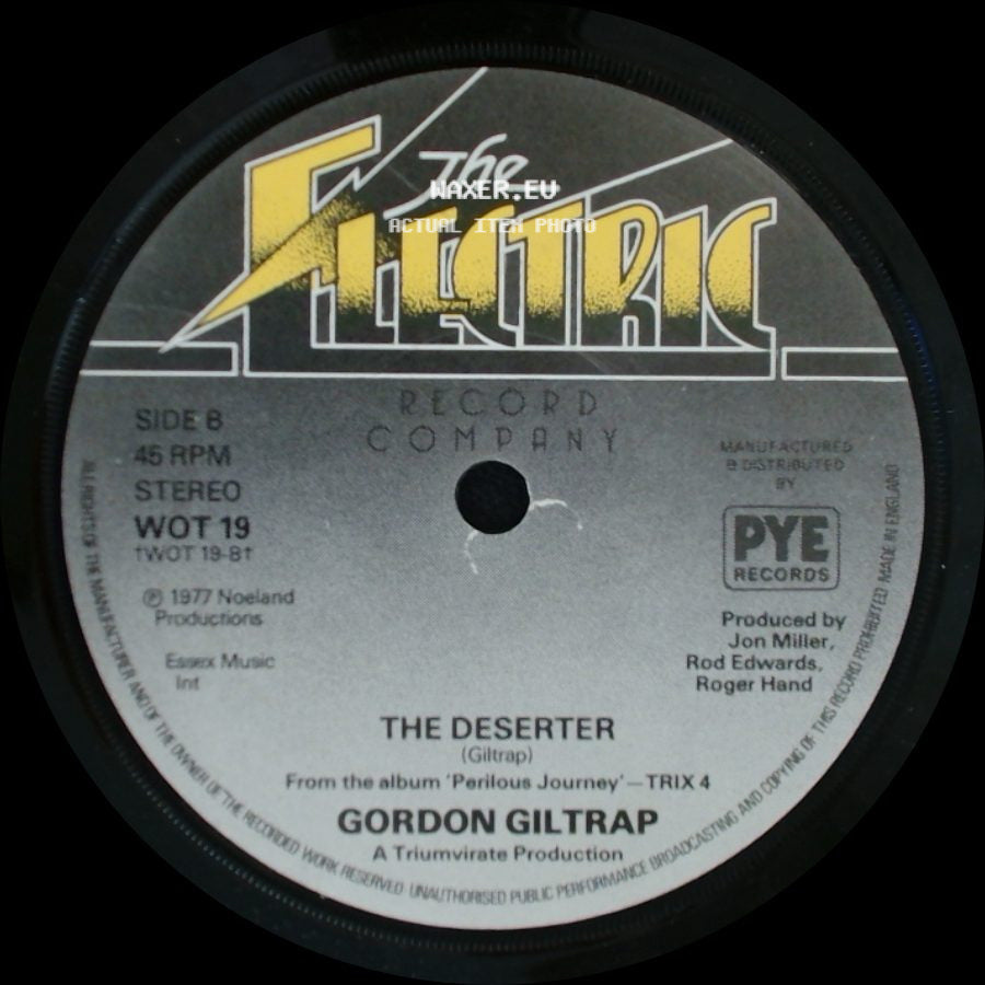 Gordon Giltrap - Heartsong / The Deserter side B
