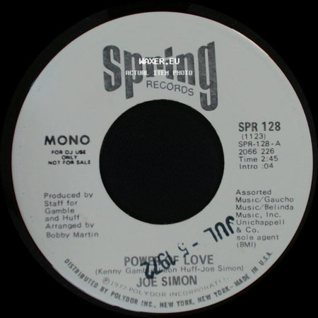 Joe Simon - Power Of Love / Power Of Love side A