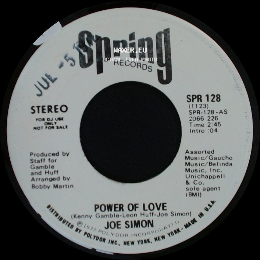Joe Simon - Power Of Love / Power Of Love side B