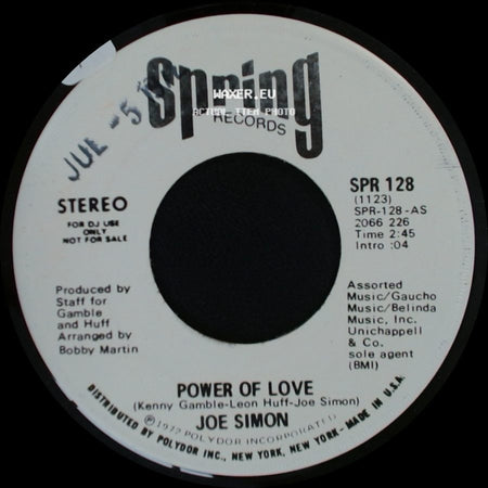 Joe Simon - Power Of Love / Power Of Love side B