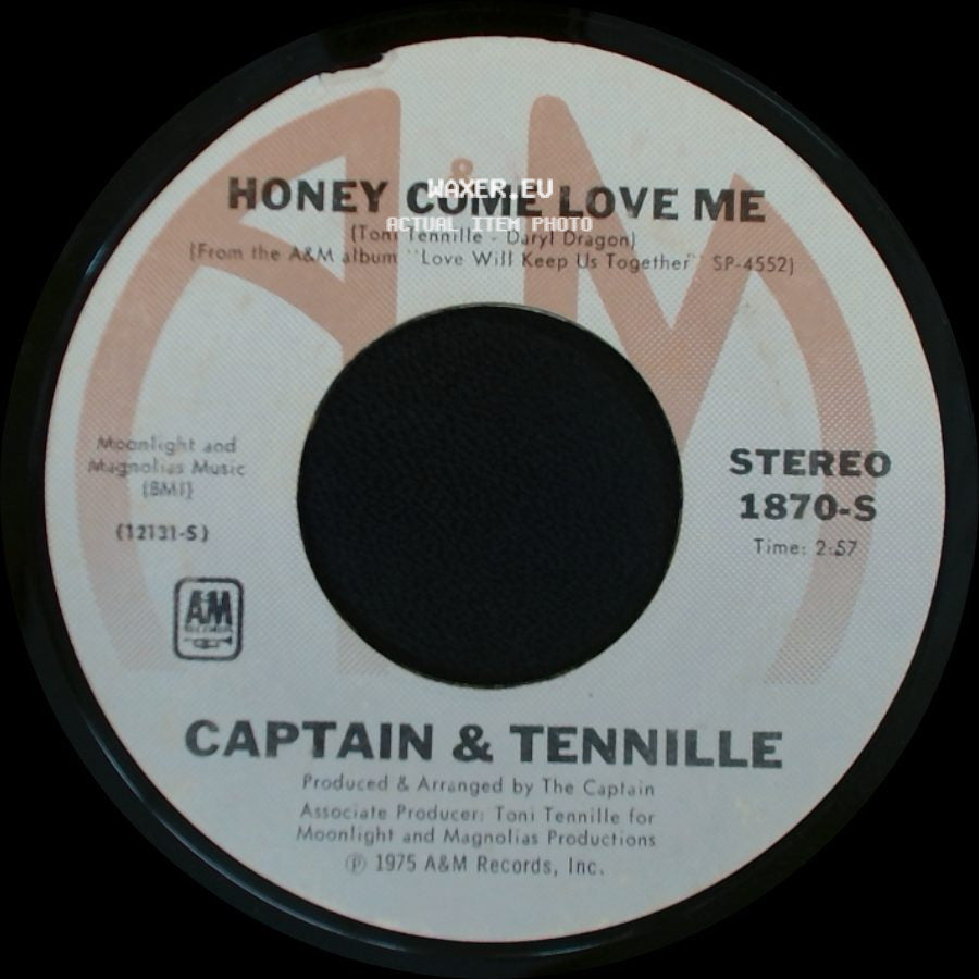 Captain & Tennille - Muskrat Love / Honey Come Love Me side B