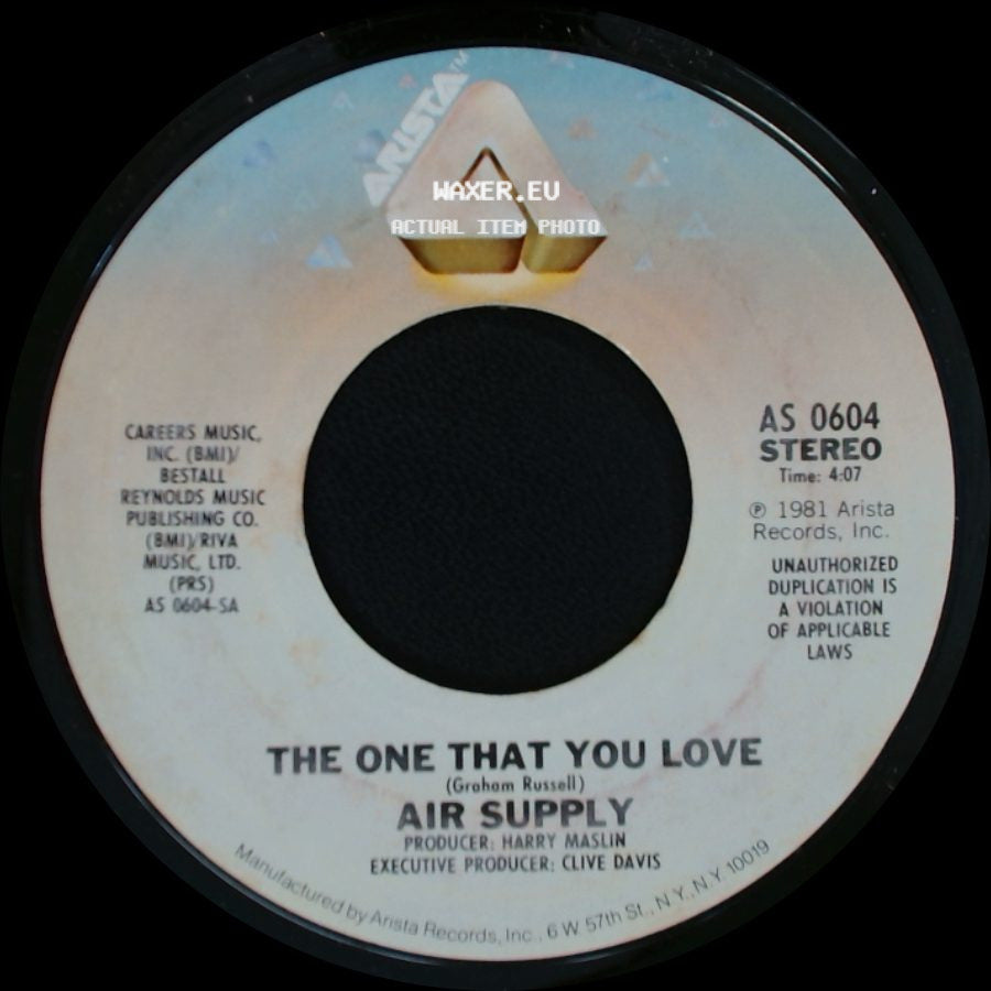 Air Supply - The One That You Love / I Want To Give It All side A