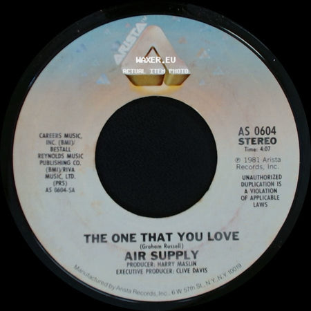 Air Supply - The One That You Love / I Want To Give It All side A