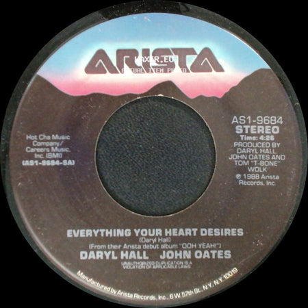 Daryl Hall John Oates - Realove / Everything Your Heart Desires side B