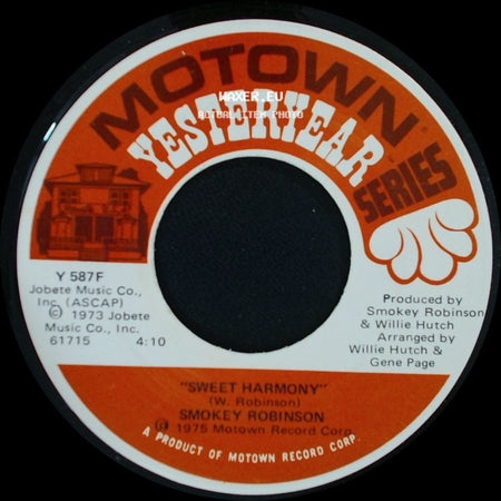 Smokey Robinson - Virgin Man / Sweet Harmony side B