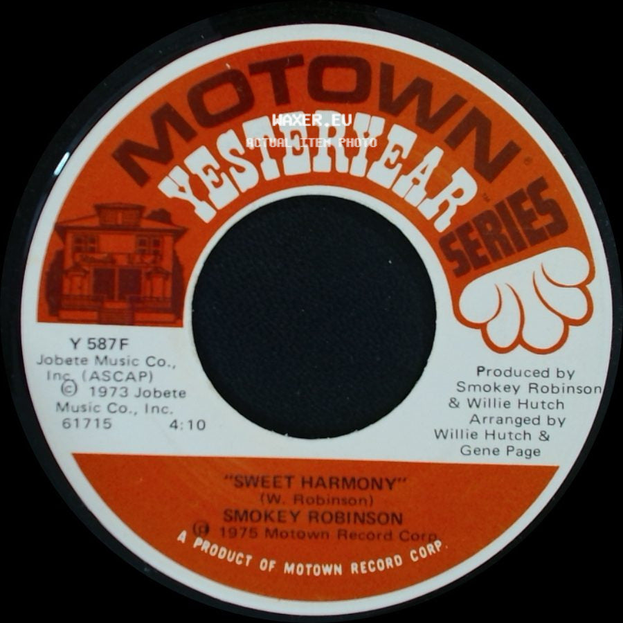 Smokey Robinson - Virgin Man / Sweet Harmony side B