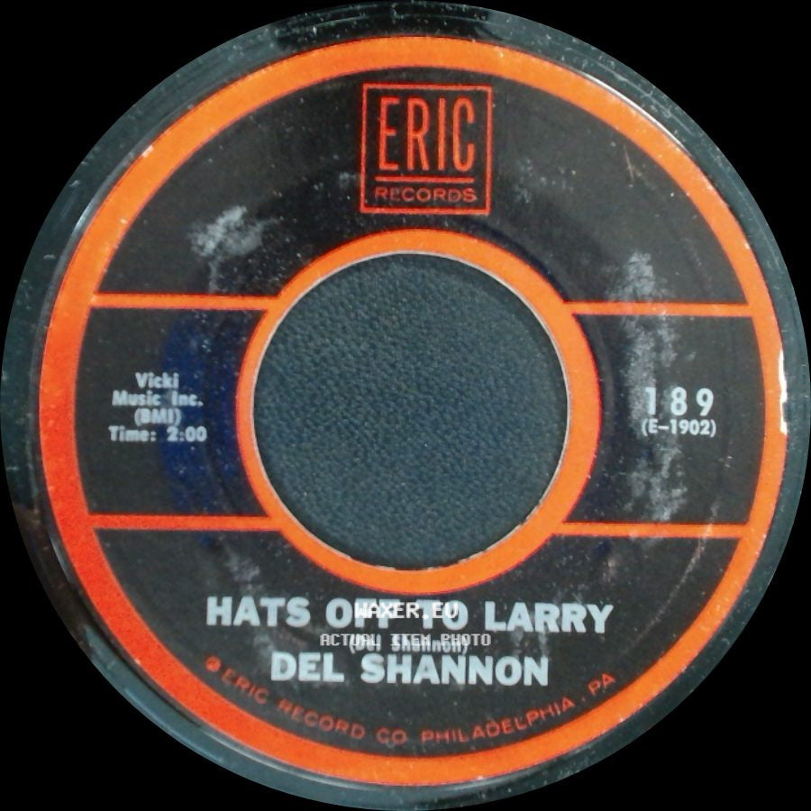 Del Shannon - Runaway / Hats Off To Larry side B