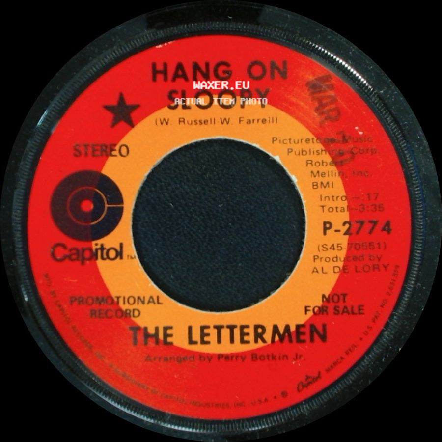 The Lettermen - Hang On Sloopy / For Love side A