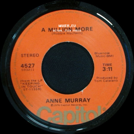 Anne Murray - Walk Right Back / A Million More side B
