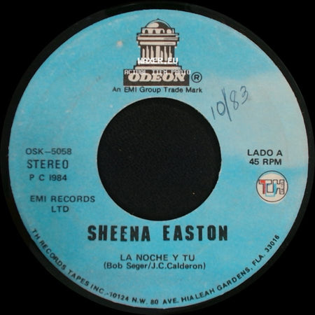 Sheena Easton - La Noche Y Tu / Todo Me Recuerda A Ti side A
