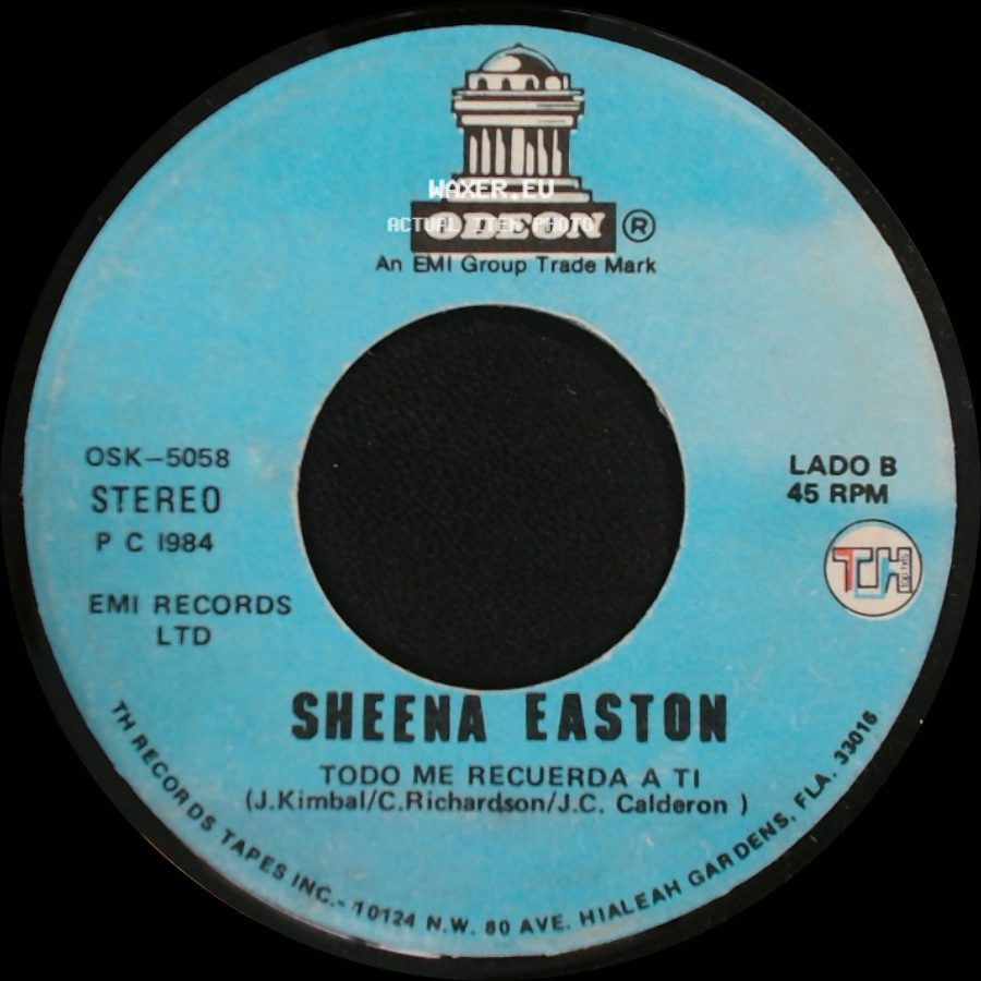 Sheena Easton - La Noche Y Tu / Todo Me Recuerda A Ti side B