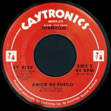 Juanello - Te Quiero Amor / Amor De Fuego side B