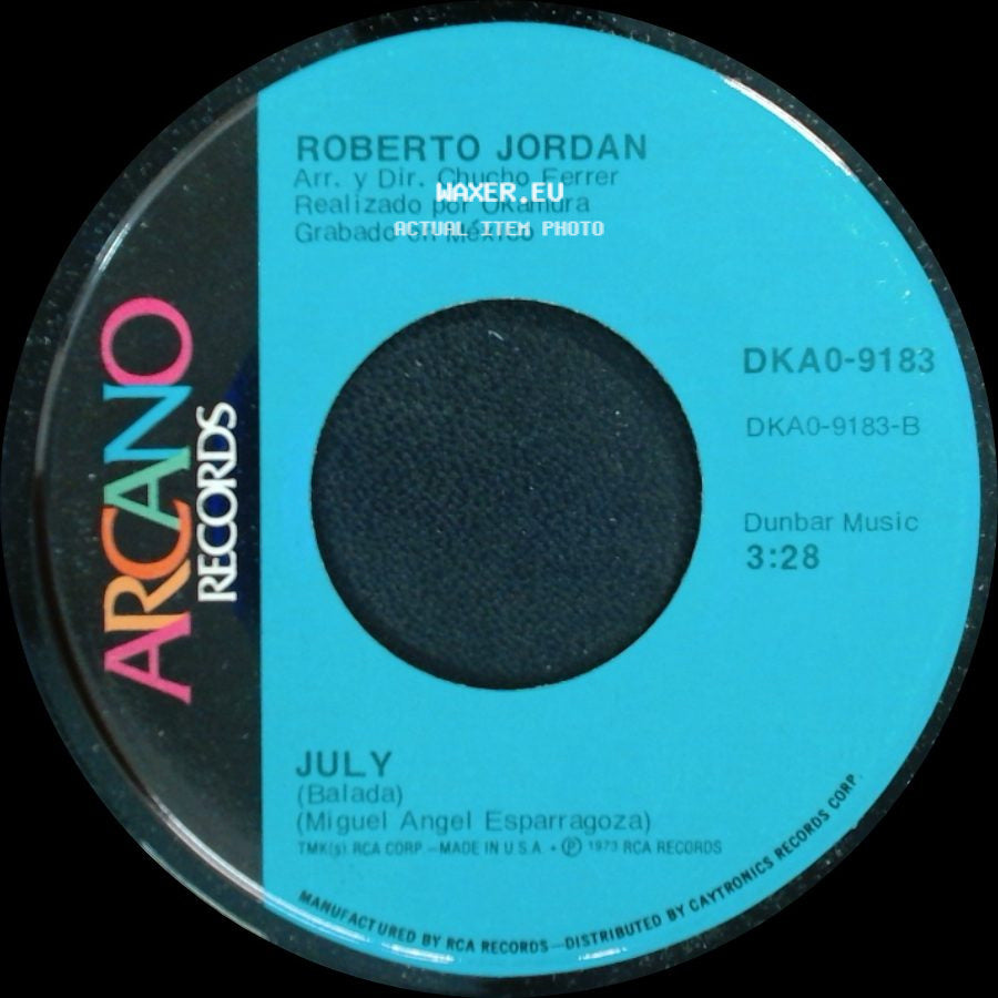 Roberto Jordan - July / Juegos En Mi Mente (Playground In My Mind) side A