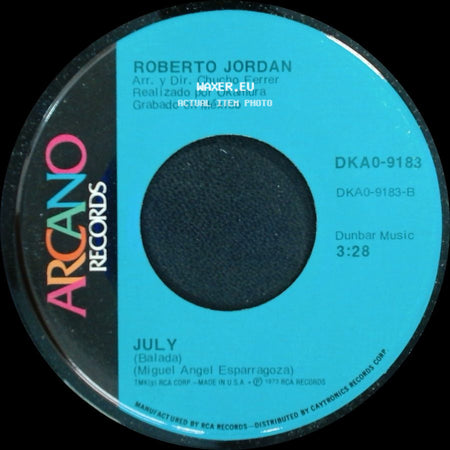 Roberto Jordan - July / Juegos En Mi Mente (Playground In My Mind) side A