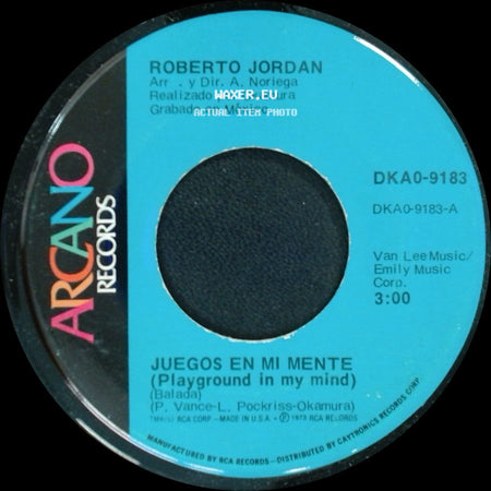 Roberto Jordan - July / Juegos En Mi Mente (Playground In My Mind) side B