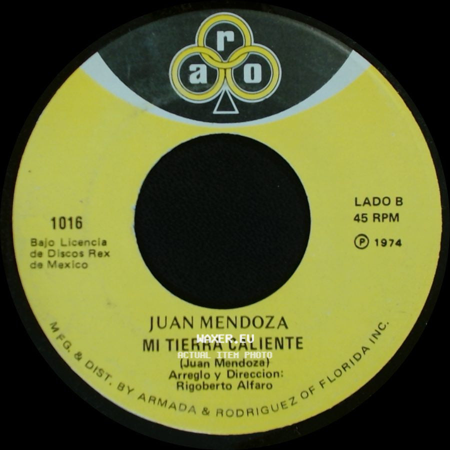 Juan Mendoza - Coplas De Juan Mendoza El Tariacuri / Mi Tierra Caliente side B