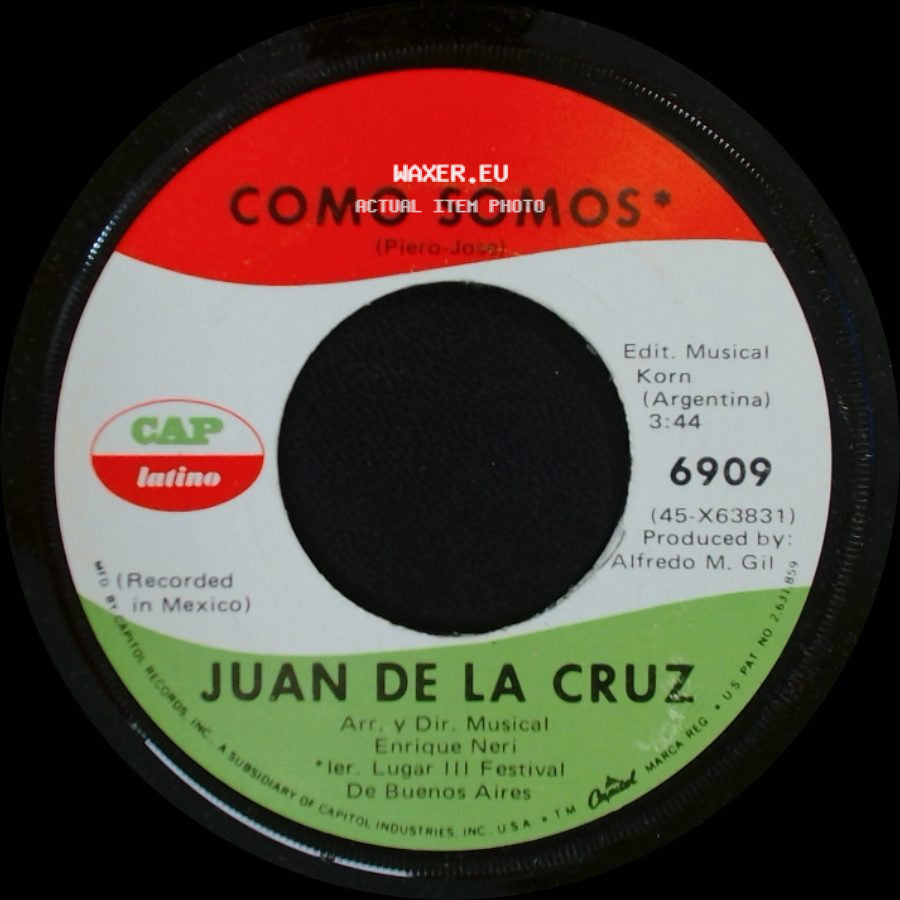 Juan De La Cruz - Como Somos / Todo Por Ti side A