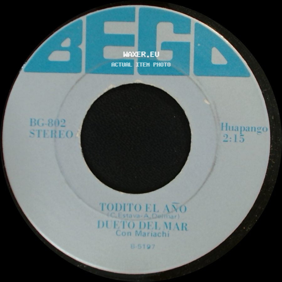Dueto Del Mar - Todito El Año / Ojos Miradme side A