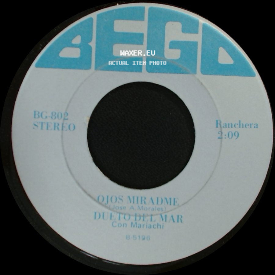 Dueto Del Mar - Todito El Año / Ojos Miradme side B