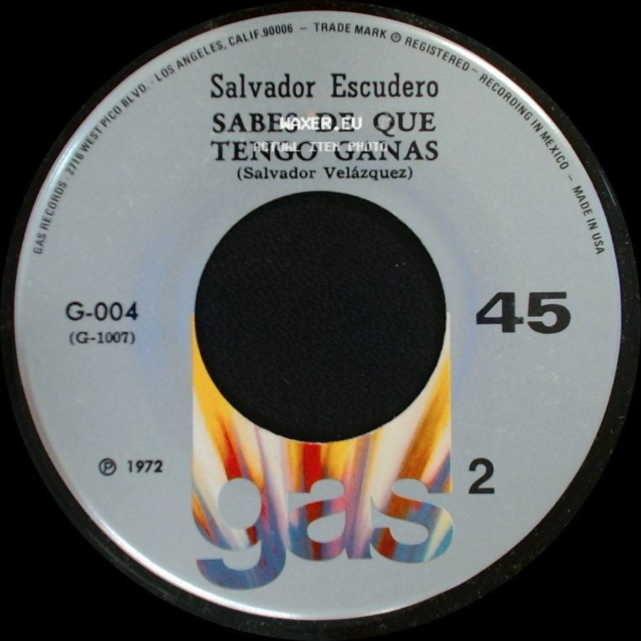 Salvador Escudero - Botellitas (Cornelio Reyna) / Sabes De Que Tengo Ganas side B
