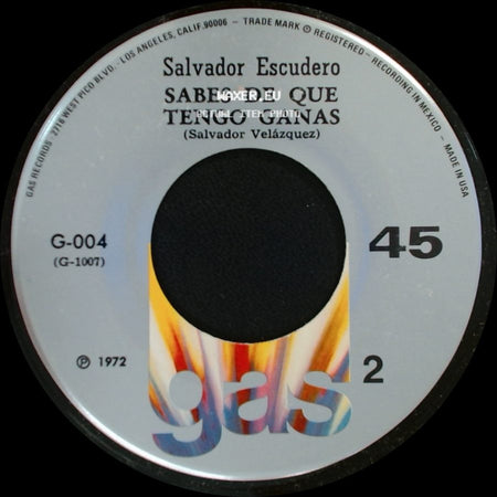 Salvador Escudero - Botellitas (Cornelio Reyna) / Sabes De Que Tengo Ganas side B