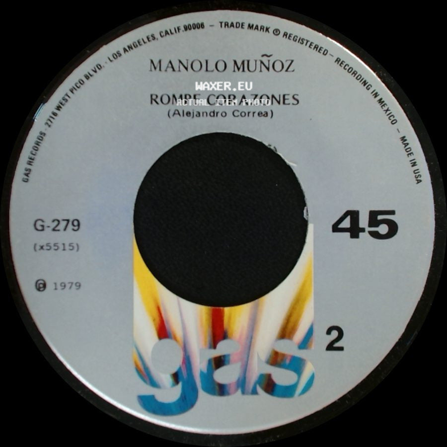 Manolo Muñoz - Atrevete A Negar / Rompe Corazones side B