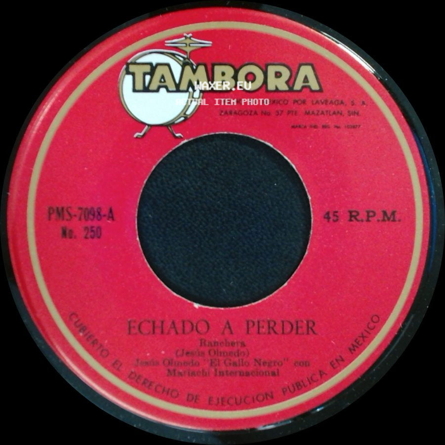 Joaquin Olmedo "El Gallo Negro" Con Mariachi Internacional - Tijuana / Echado A Perder side B