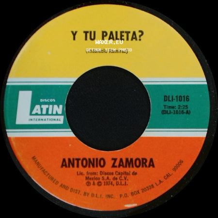 Antonio Zamora - Topilejo / Y Tu Paleta? side B