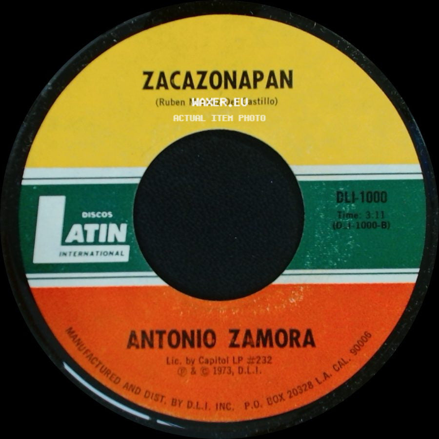 Antonio Zamora - Zacazonapan / Agente Viajero side A