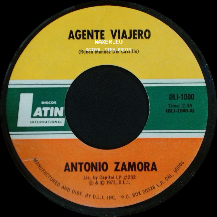 Antonio Zamora - Zacazonapan / Agente Viajero side B