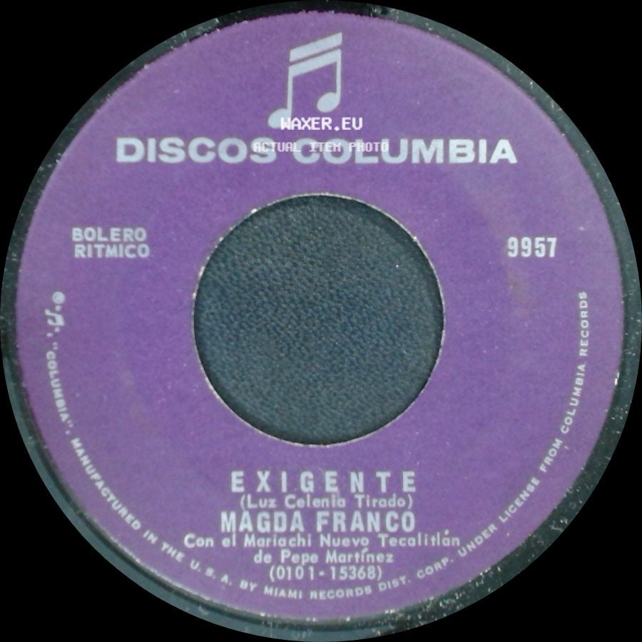 Magda Franco - Hoy / Exigente side B
