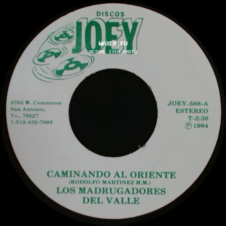 Los Madrugadores Del Valle - Caminando Al Oriente / Preparandome Para La Vida side A