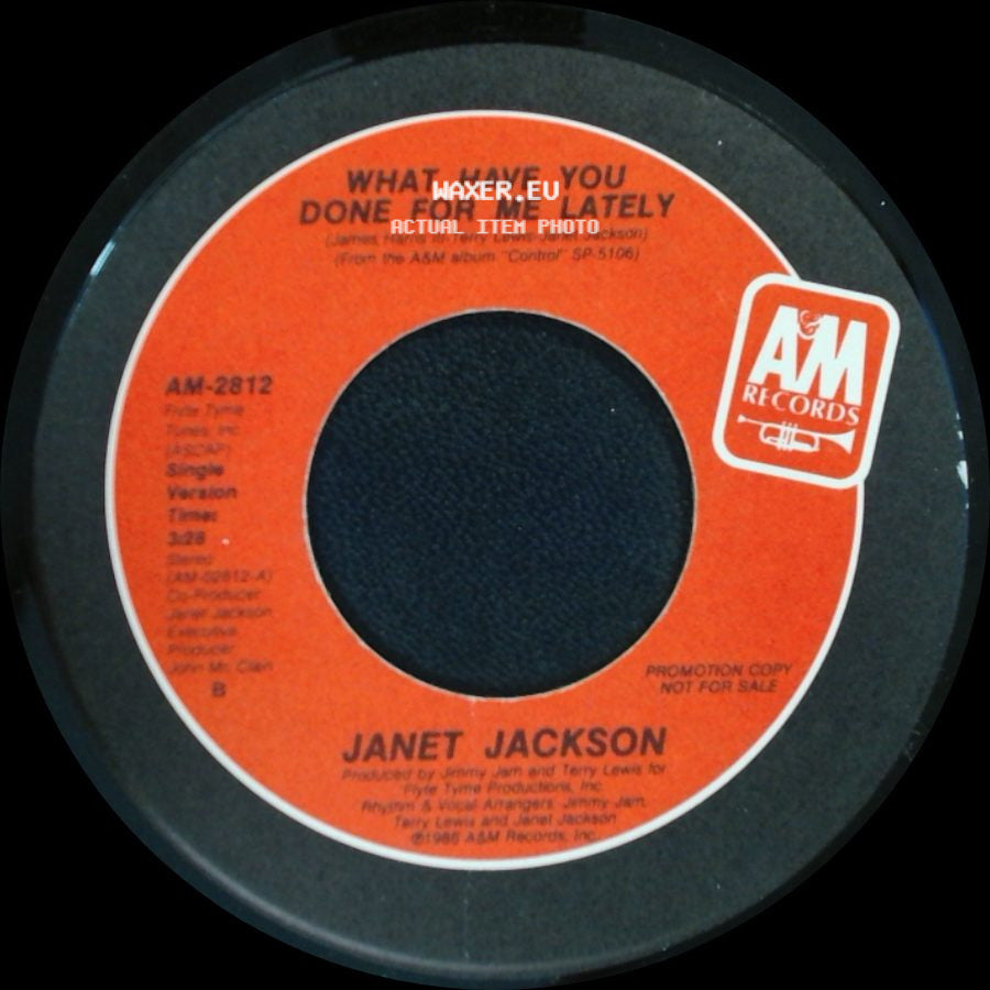Janet Jackson - What Have You Done For Me Lately / What Have You Done For Me Lately side A