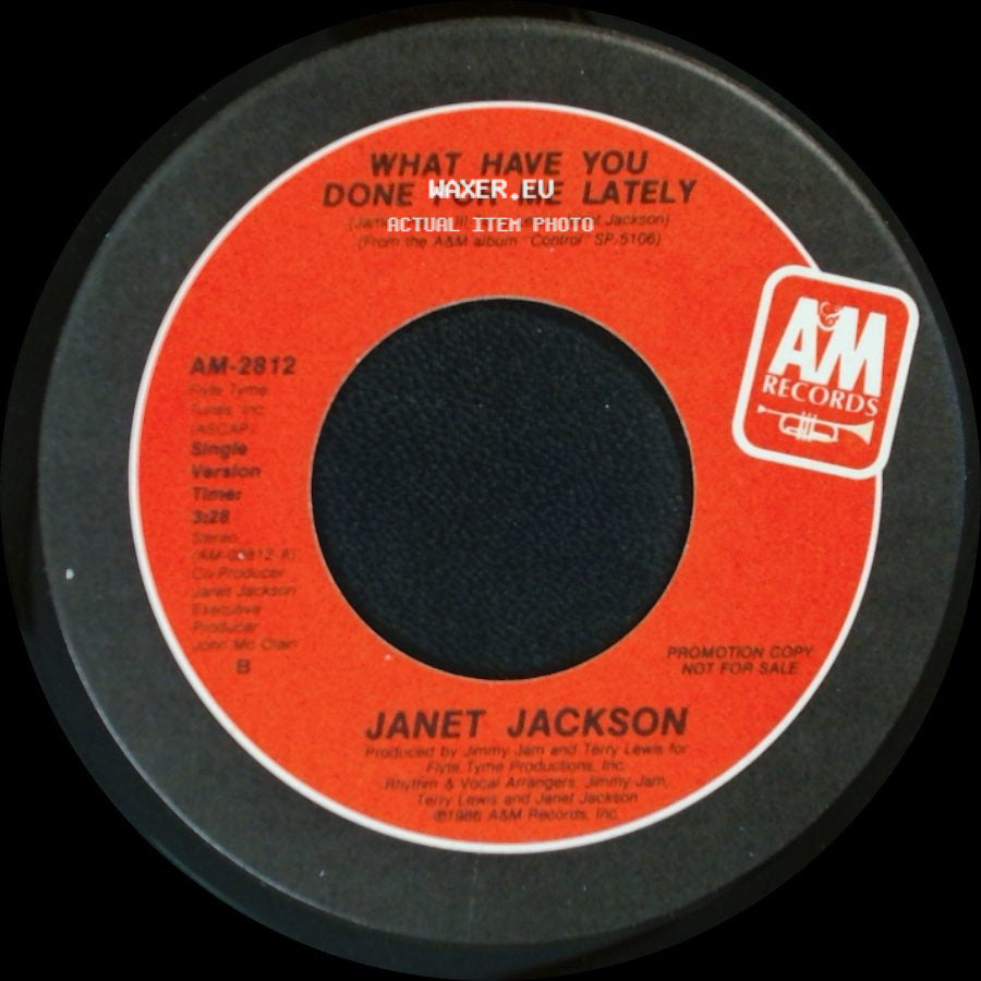 Janet Jackson - What Have You Done For Me Lately / What Have You Done For Me Lately side B