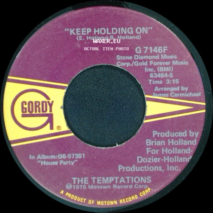 The Temptations - Keep Holding On / What You Need Most (I Do Best Of All) side A