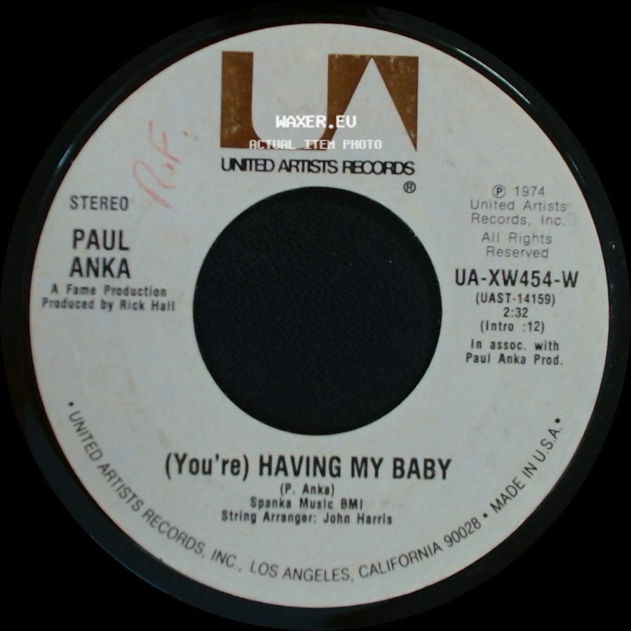 Paul Anka - (You're) Having My Baby / Papa side A