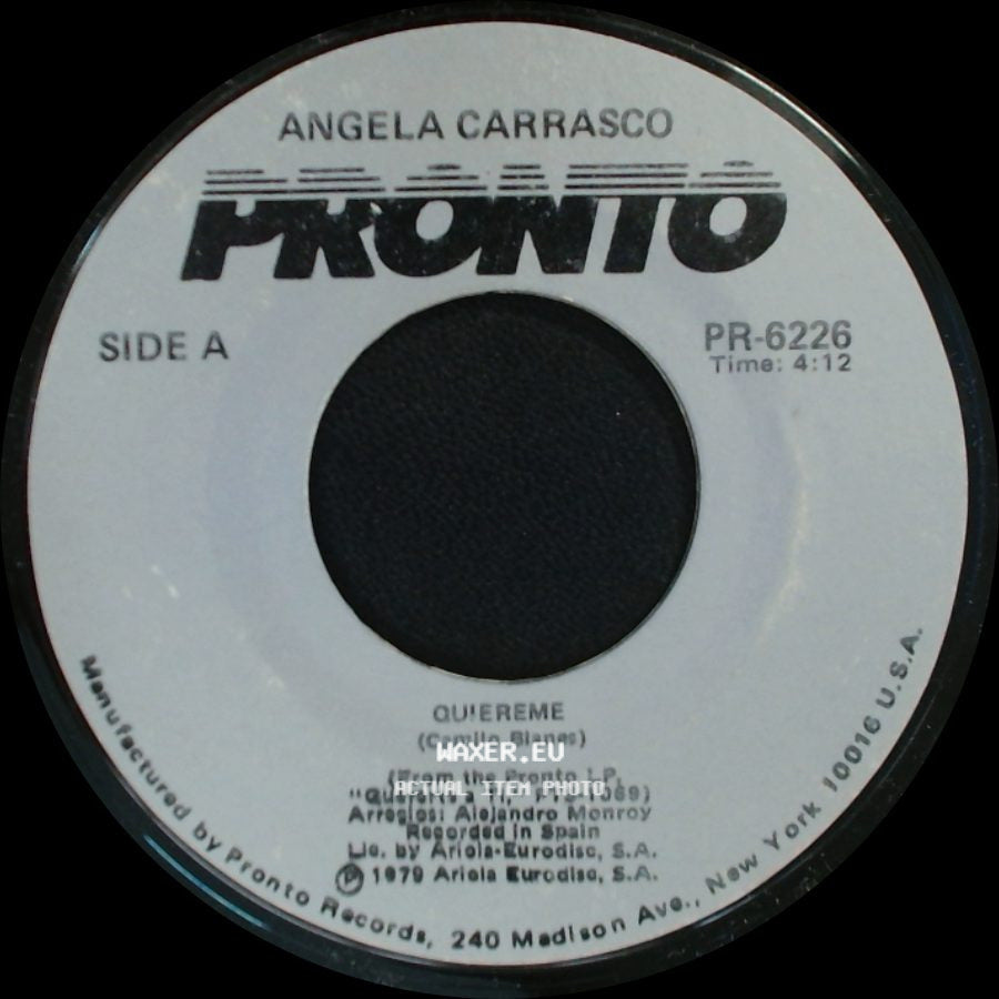 Angela Carrasco - Quiereme / Sombras side A