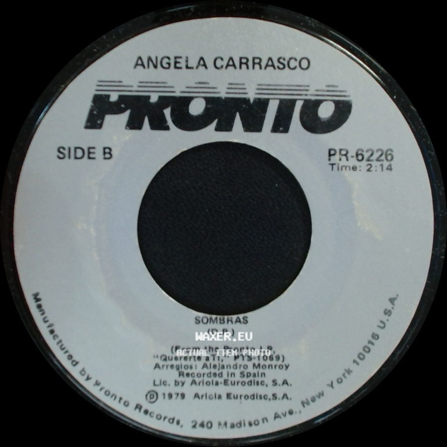 Angela Carrasco - Quiereme / Sombras side B