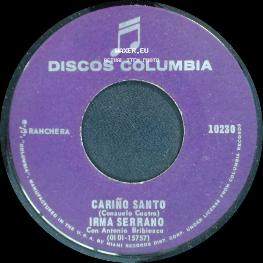 Irma Serrano - Cariño Santo / Noches Tenebrosas side A