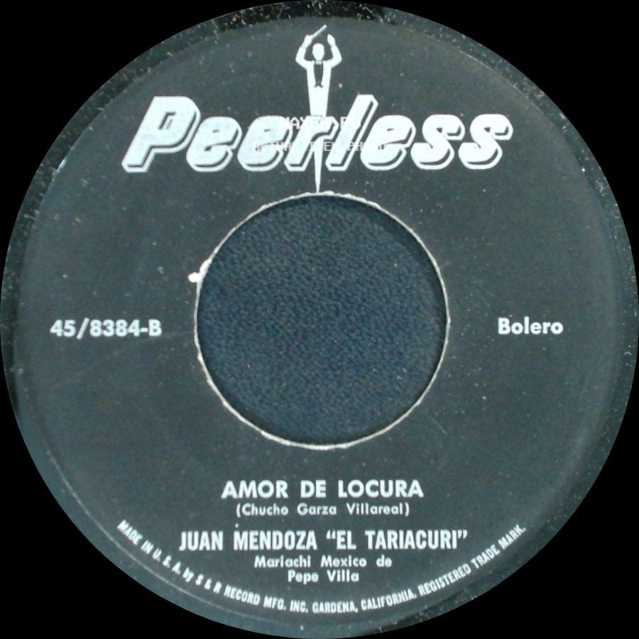 Juan Mendoza "El Tariacuri" - Amor De Locura / Sombras side A