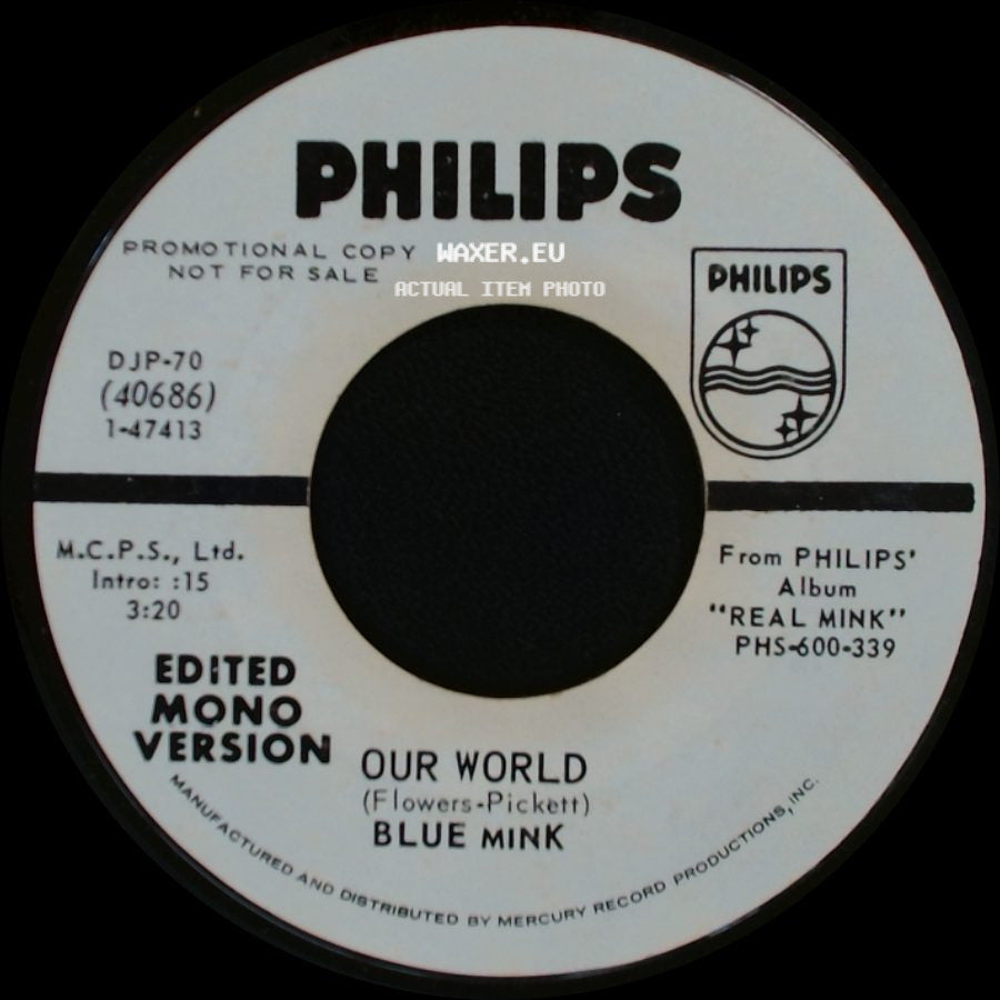 Blue Mink - Our World / Our World side A