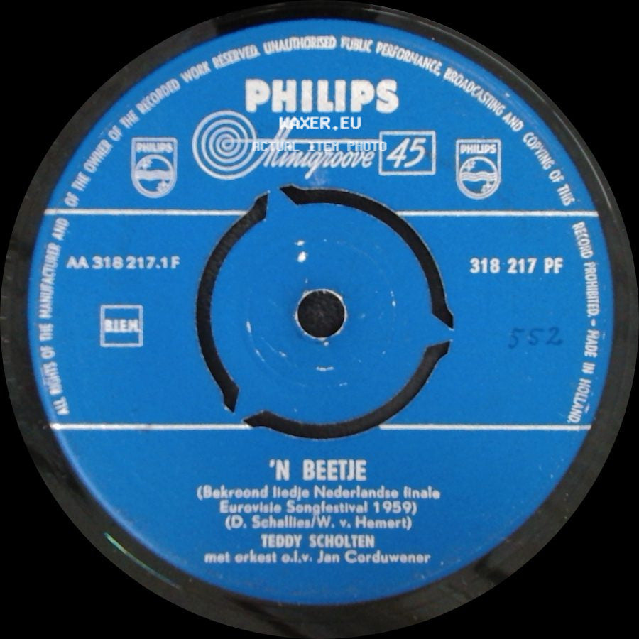 Teddy Scholten - 'n Beetje / Li Per Li side A