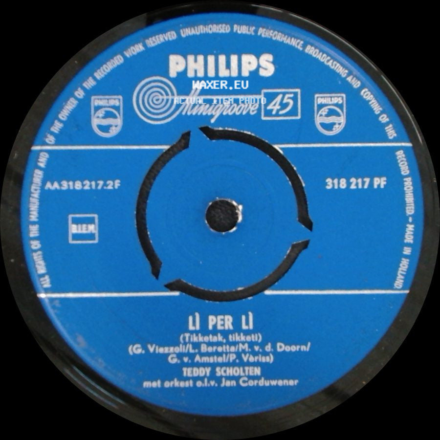 Teddy Scholten - 'n Beetje / Li Per Li side B