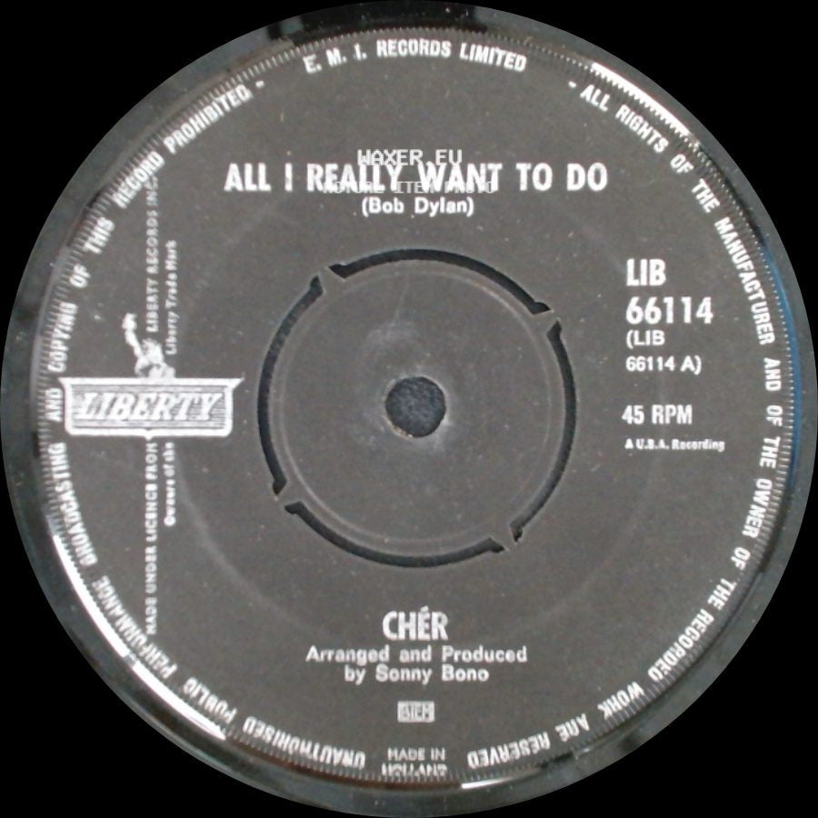 Chér / Cher - All I Really Want To Do / I'm Gonna Love You side A