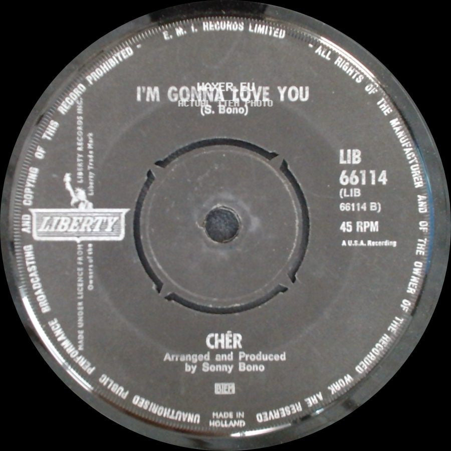 Chér / Cher - All I Really Want To Do / I'm Gonna Love You side B