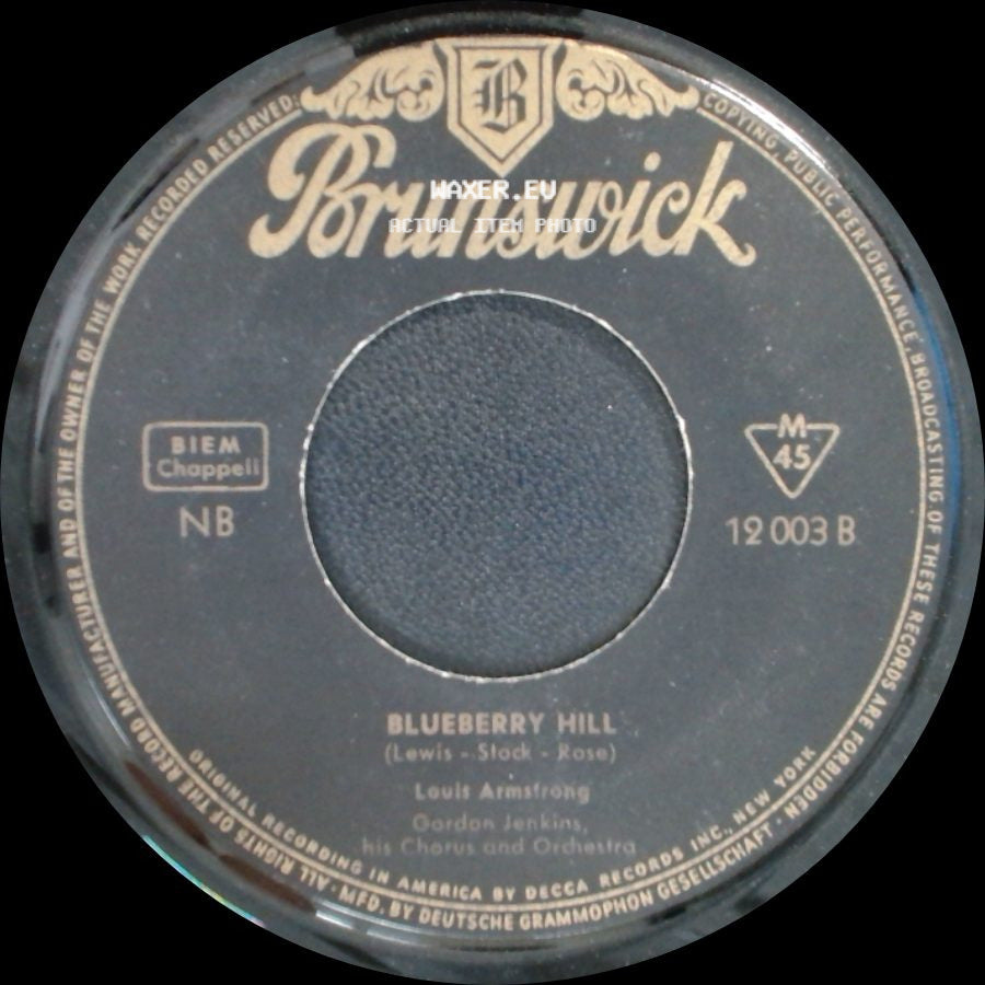 Louis Armstrong - C'est Si Bon / Blueberry Hill side B