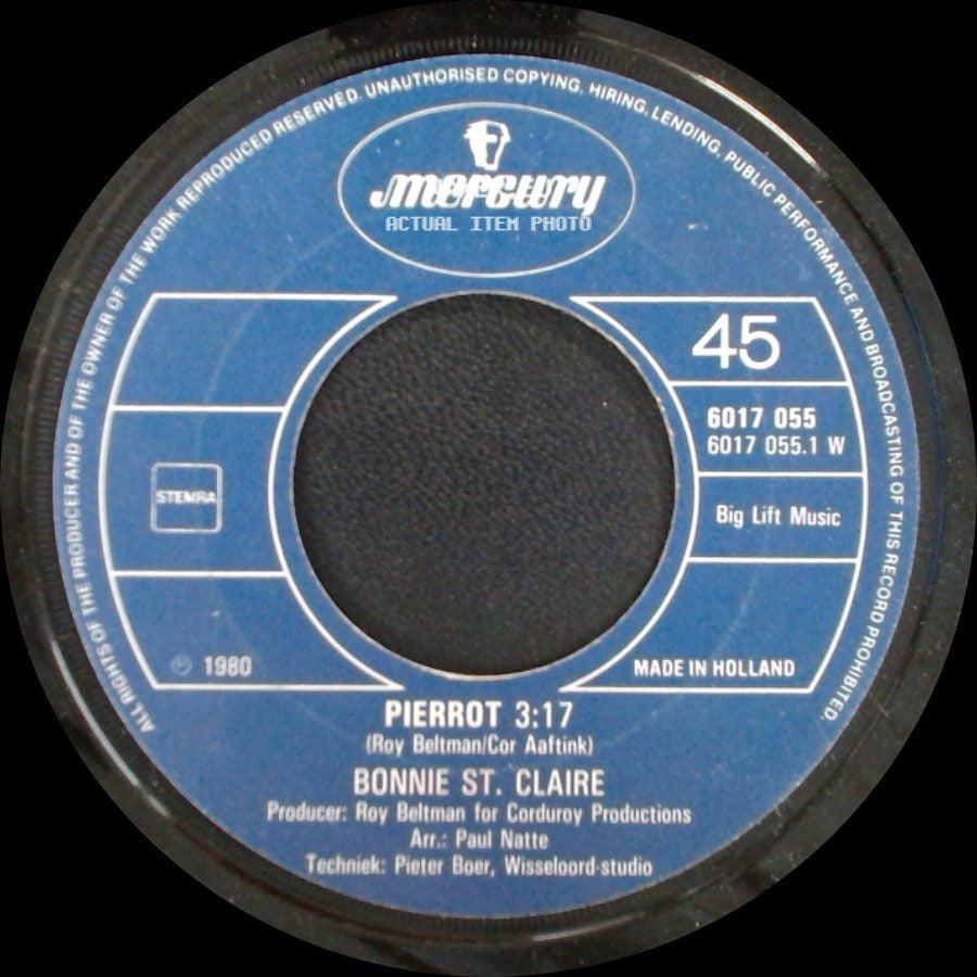 Bonnie St. Claire - Pierrot / Adieu Amour Fini 3:19 side A