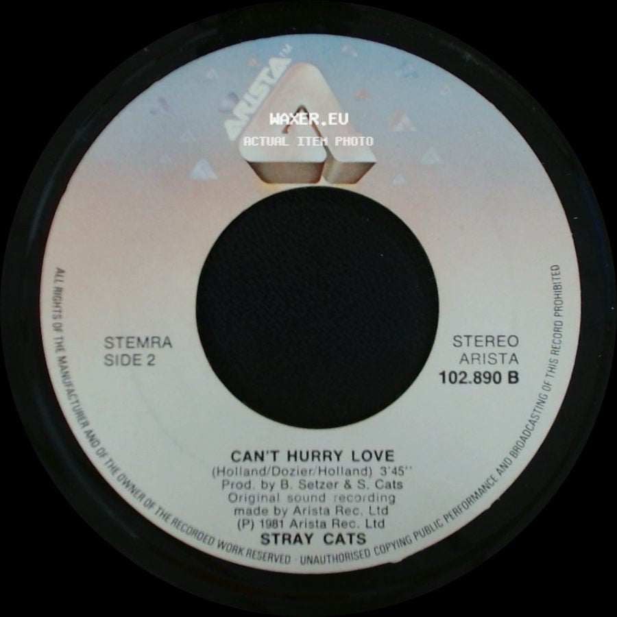 Stray Cats - Rock This Town / Can't Hurry Love side B